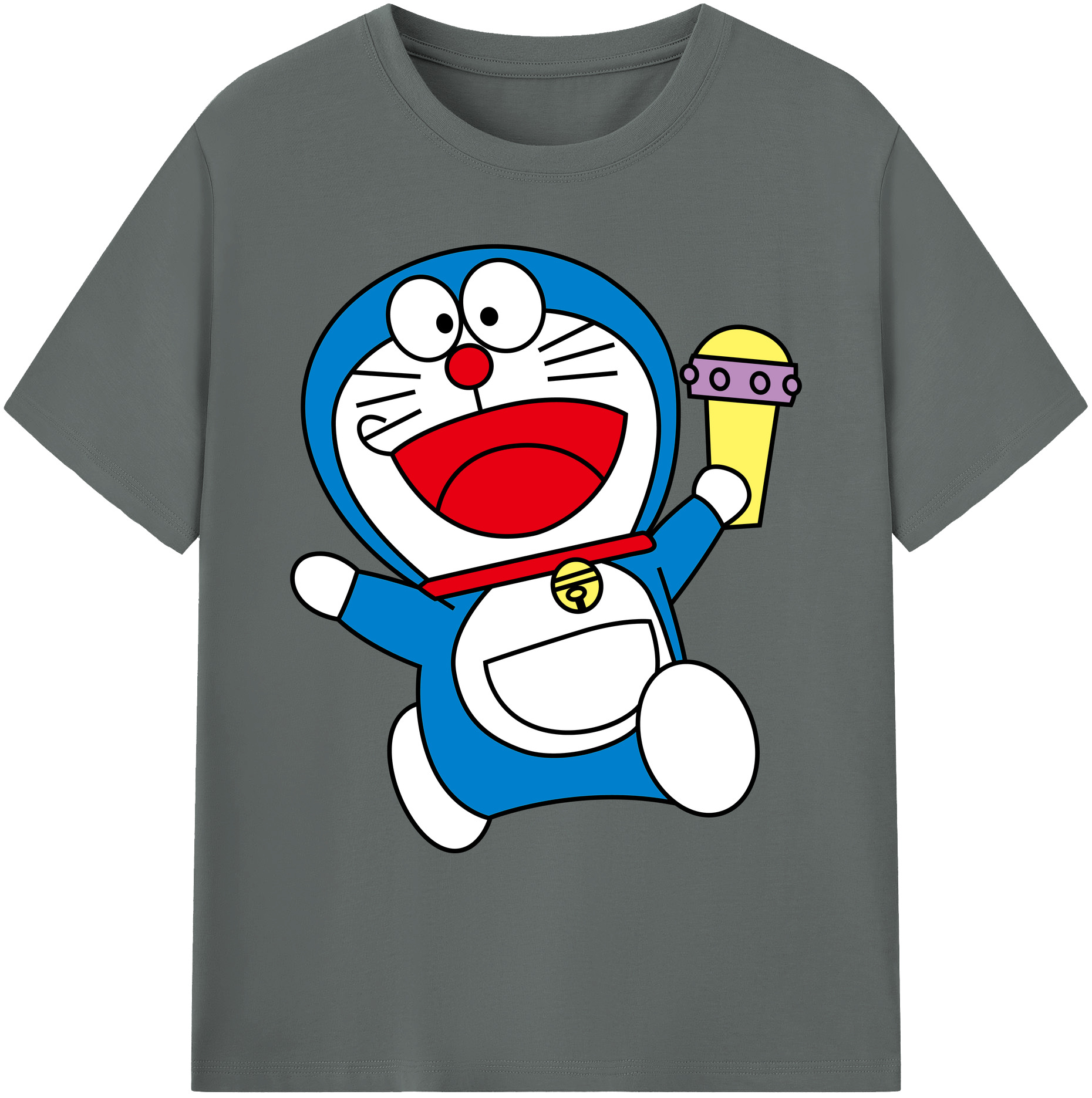 （画像用） ドラえもん Doraemon 綿100％ メンズ半袖Tシャツ｜肌触りやわらか＆通気性